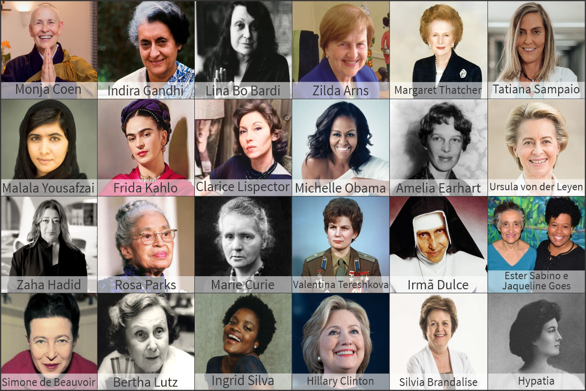 Por trás de toda grande mulher, existe sempre ela mesma!