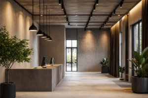 Iluminação ideal para espaços comerciais e corporativos